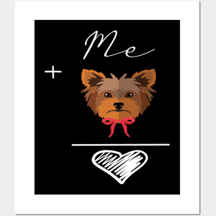 Yorkshire terrier (yorkie) love Dog gift Posters and Art